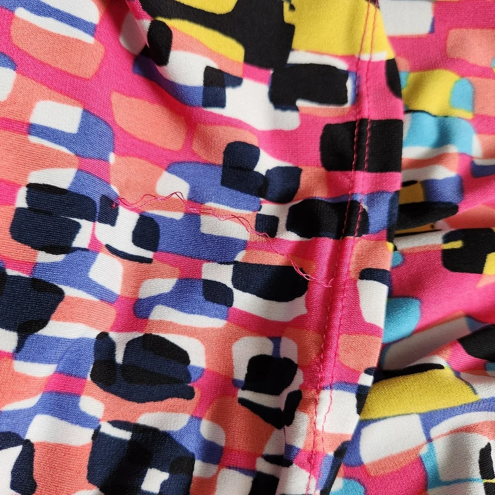 Anne Klein size 10 Multicolor Patterned Dress - Picture 4 of 6